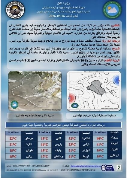 تقرير الانواء