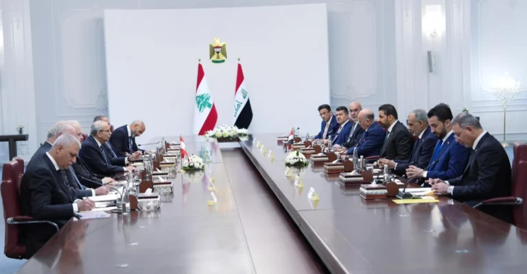 الزيدي-وسلام-يترأسان-مباحثات-عراقية-–-لبنانية-لتعزيز-التعاون-والتنسيق-المشترك