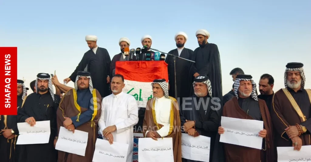 حراك-شمال-البصرة-يرفع-5-مطالب-ويهدد-بإغلاق-الشوارع-والحقول-النفطية