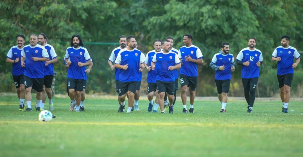 منتخب-قدامى-العراق-يواجه-قدامى-النجف-استعداداً-لكأس-الخليج-للرواد