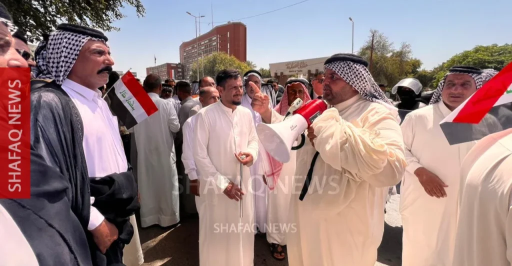 تطويقاً-لوزارة-“المالية”.-تظاهرة-حاشدة-للفلاحين-في-بغداد-للمطالبة-بصرف-مستحقات-الحنطة-(فيديو)