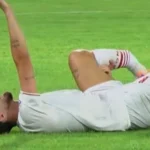 كسر-ساق-لاعب-نادي-الموصل-سيمون-ألكسندر-خلال-مواجهة-الشرطة-(فيديو)