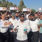 بعد-إنهاء-خدماتهم.-أكثر-من-450-موظفاً-يحتجون-أمام-مقر-“إيني”-في-البصرة-(فيديو)