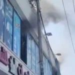 حريق-يطال-مجمعاً-رياضياً-نسائياً-وسط-كركوك-والدفاع-المدني-يتدخل