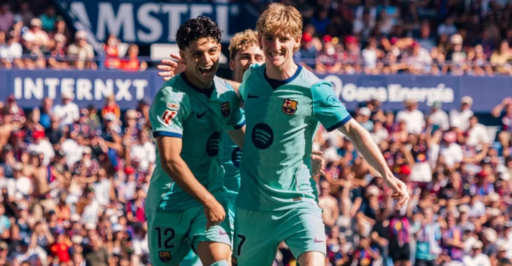 برشلونة-يهزم-ليفانتي-برباعية-ويتصدر-“الليغا”