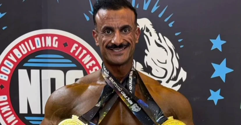 أنباري-يحصد-ذهبية-وبرونزيتين-في-بطولة-nbc-العالمية-لكمال-الأجسام-بالبصرة