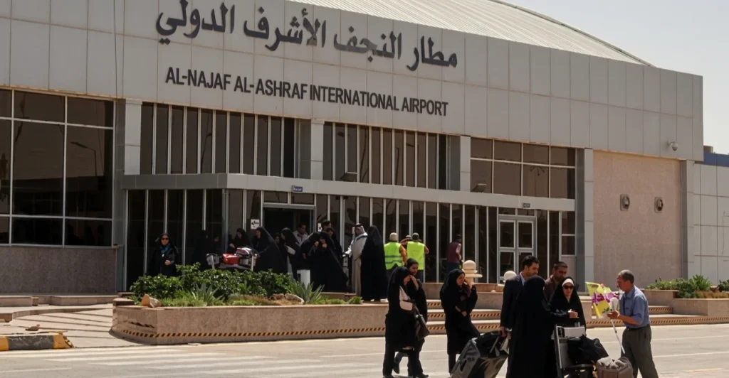 مطار-النجف-لشفق-نيوز:-رحلاتنا-لإيران-مستمرة-وبانتظار-قرار-بغداد