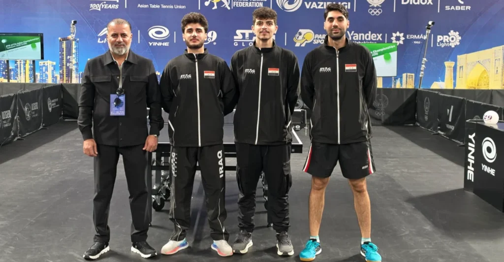 منتخب-العراق-لتنس-الطاولة-يبلغ-ربع-نهائي-آسيا-بعد-غياب-40-عاماً