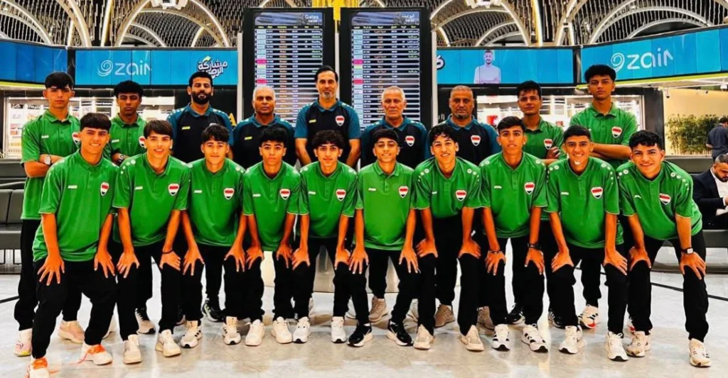 منتخب-أشبال-العراق-يغادر-إلى-باكو-للمشاركة-في-“مهرجان-2026”-الكروي