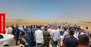 سائقو-الشاحنات-يقطعون-طريق-كركوك-–-السليمانية-بسبب-توقف-السونار