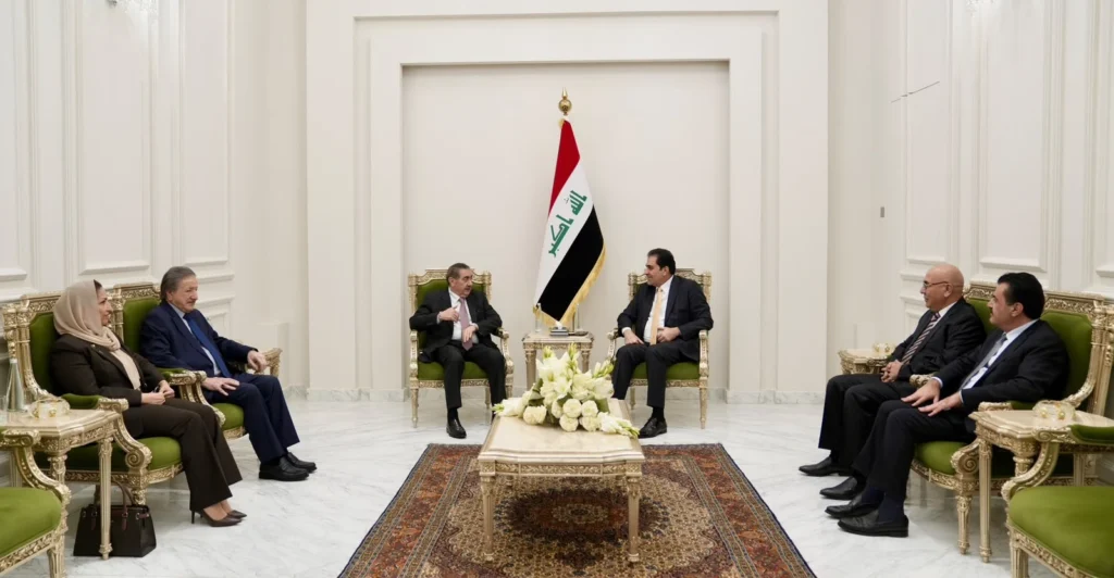 المندلاوي-وزيباري-يؤكدان-على-تنسيق-الجهود-لمعالجة-الملفات-العالقة-بين-بغداد-وأربيل